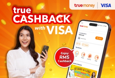 Cashback galore! RM5 instant cashback just by using Visa as your preferred payment method